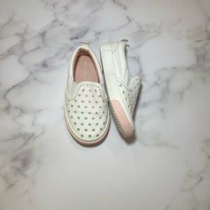 Toddler Girl Faux Leather Slip-on sneakers